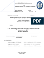 L'examen Cytobactériologique Des Urines Chez L'adulte