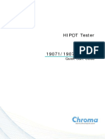 Chroma 19071 and 19073 Quick Staart Guide