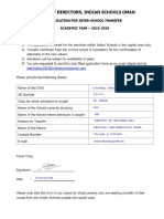 Application For Inter-School Transfer - Tanishqa More 04 March 2023