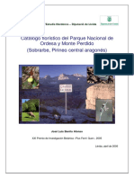 BENITO, J L Catalogo Floristico PN Ordesa y Monte Perdido (Hu) (2006)