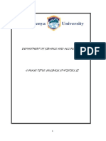 DAF1212 Business Statistics II