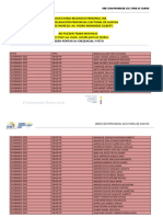 Convocatoria 10 de Febrero Horario de La Noche