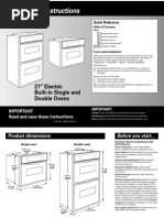 Installation Instructions - 4450410 Horno Whirpool