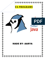 Simple Java Programs 