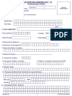 International Application Form