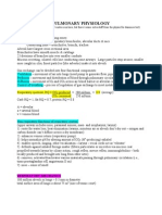 Pulmonary Physiology