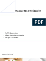 Como Preparar Un Seminario