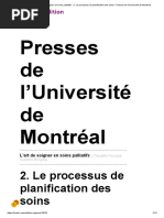 L'art de Soigner en Soins Palliatifs - 2. Le Processus de Planification Des Soins - Presses de L'université de Montréal