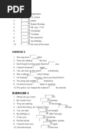 Prepositions Exercises