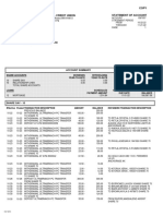 Copy Alaska Usa Federal Credit Union Statement of Account