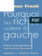 Pourquoi Les Riches Votent A Ga - Frank, Thomas