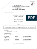 Optimisation Par Le Plan Factoriel Complet de La Préparation D'un Charbon Actif