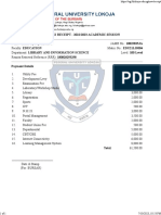 EDU21LIS004 - School Fees Receipt