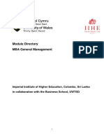 Module Directory - MBA