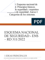 Tema 20. Esquema Nacional de Seguridad. Principios Básicos. Requisitos Mínimos. Anexo I Categorías de Los Sistemas.