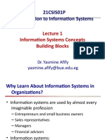 Lecture 1 - Introduction To Information Systems