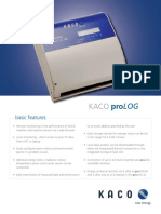 Kaco proLOG Datasheet