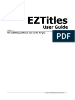 EZTitles - USER GUIDE