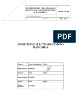 Procedimiento de Tecle Electromecanico y Maniobras