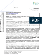 Documento Agencia Nacional de Tierras