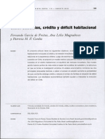 ChileSubsidios, Crédito y Déficit Habitacional