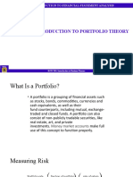 Week 7 Week 8 - Intro To Portfolio Theory