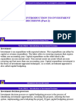 Week 10 - 11 - Investment Appraisal Techniques