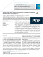 Cellulose-Based Carbon Hollow Fiber Membranes For High-Pressure Mixed Gas Separations of CO2 - CH4 and CO2 - N2