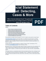 Financial Statements Fraud Cases and Theory