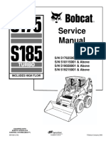 PDF Bobcat s175 s185 Service Repair Manual 517625001 and Above 518115001 and Above 519028001 and Above 519215001 and Above