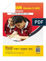 Jee Main Paper (Maths) (6 4 2023) Morning 2023