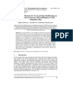 The Effect of Element (SR, Ti, B, and MG) Modification On Microstructure To Increase Micro-Hardness of A356 Aluminum Alloy