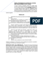 Acta Constitutiva de Sociedad Anonima de Capital Variable