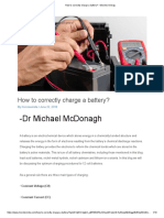 How To Correctly Charge A Battery - Microtex Energy