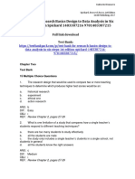 Research Basics Design To Data Analysis in Six Steps 1st Edition Spickard Test Bank