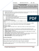 Unit Ii Database Design