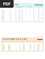 Warehouse Inventory