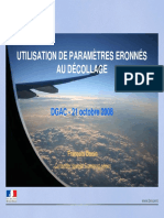 Presentation Bea France Utilisation Parametres Erronnes Pour Decollage