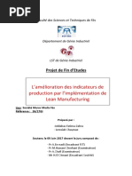 L'Amélioration Des Indicateurs de Production Par L'implémentation de Lean Manufacturing - Fatima-Zahra ADDAHAS