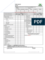 Excavator Daily Inspection Checklist