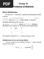 Products of Matrices