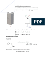 Ejercicio de Esfuerzo Normal y Cortante