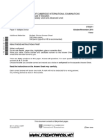 University of Cambridge International Examinations General Certificate of Education Advanced Subsidiary Level and Advanced Level