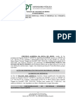 Ação de Danos Materiais - Acidente de Transito - Criciele Almeida Da Silva de Jesus