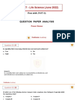 CSIR NET Life Sciences Previous Year Solution June 2022 S1 Part B