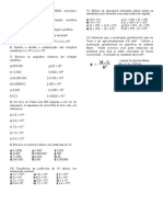 Exercícios - Notação Científica - 9°ano