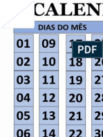 Calendário - Poster