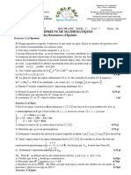 Epreuve de Mathematiques Partie A: Évaluation Des Ressources (15points)