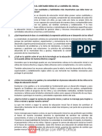 Preguntas para El Certamen Reina de La Carrera Ed