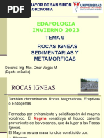 Rocas Igneas y Sedimentarias